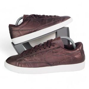 Nike Blazer Low LE "Metallic Mahogany" Skate Shoes AA3961-902 Women's 10